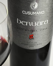 Bottle of Cusumano Benuara Sicilia 2009