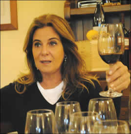 Deborah Cesari at Valpolicella tasting at the Cesari winery