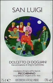 Pecchenino San Luigi Dolcetto label