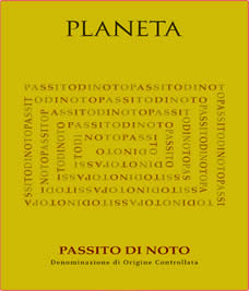 Passito di Noto label from Planeta winery
