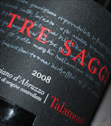 2008 Tre Saggi Montepulciano d'Abruzzo wine from the Talamonti winery