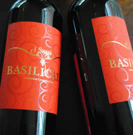 Bottles of I Sassi Aglianico del Vulture from Basilicata