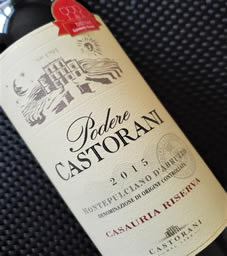 2015 Montepulciano d'Abruzzo Casauria Riserva from the Castorani winery in Abruzzo