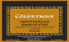 2012 Montefalco Sagrantino from the Colpetrone winery in Umbria