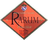 2007 Rarum Passito Rosso by Duca Carlo Guarini