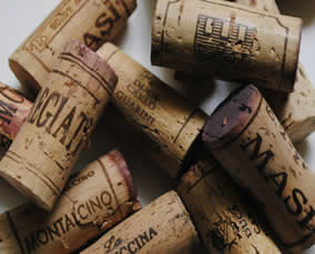 Italian wine corks