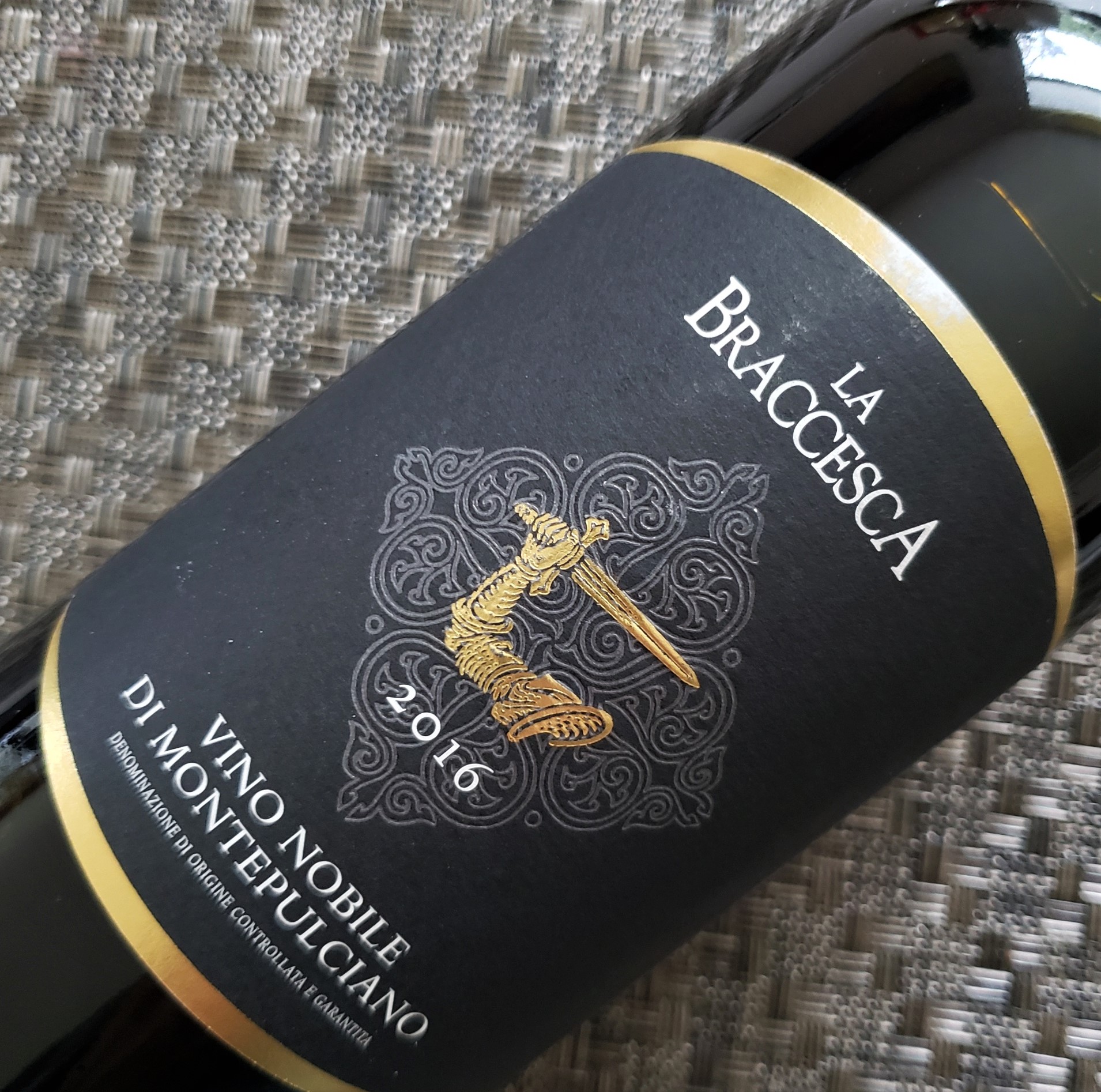 2016 Vino Nobile di Montepulciano DOCG from the La Braccesca winery in southern Tuscany.