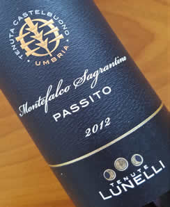 2012 Lunelli Montefalco Sagrantino Passito wine