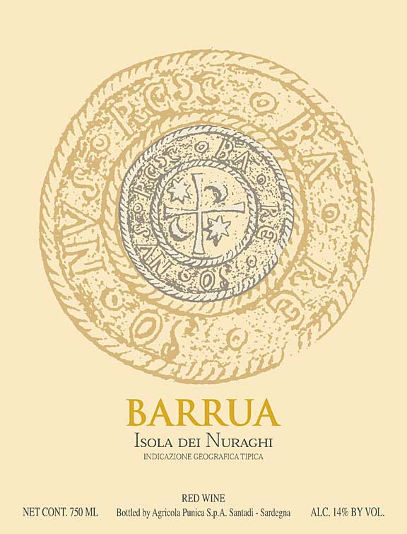 2015 “Barrua” Isola dei Nuraghi IGT from the Agricola Punica winery in Sardinia