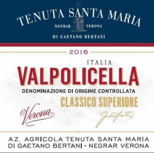 2016 Valpolicella Classico Superiore from Tenuta Santa Maria in Veneto