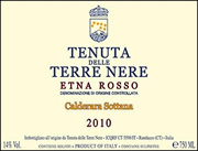 Terre Nere 2010 "Calderara Sottana" Etna Rosso label