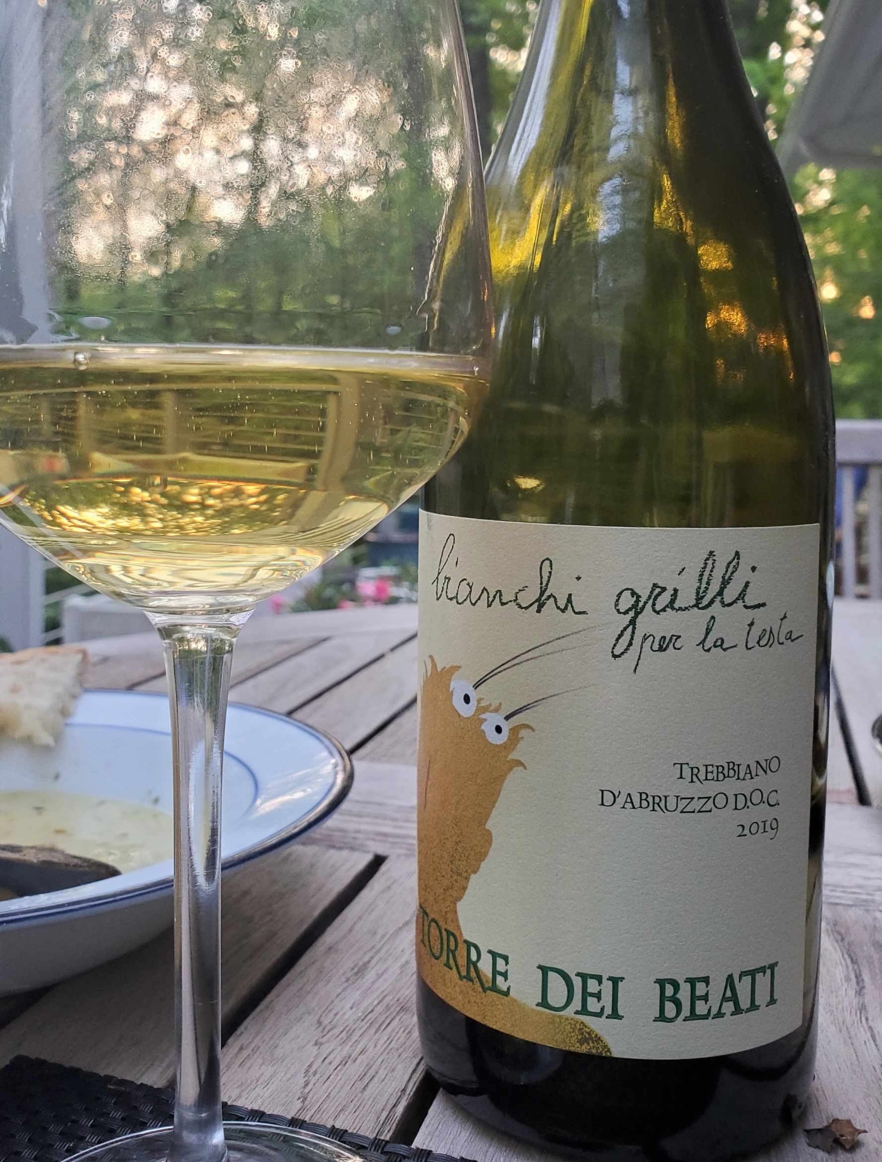2019 "Bianchi Grilli Per la Testa" Trebbiano from the Torre dei Beati winery in Abruzzo